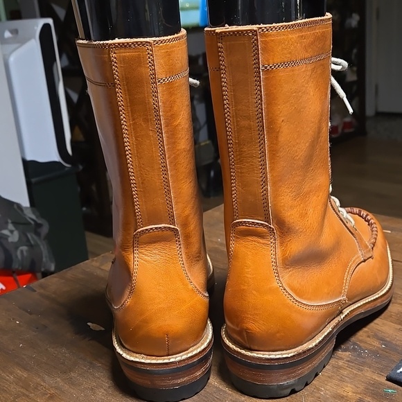 Cole Rood & Haan Moose Moc Leather Mens Boots Rare Size 10.5 main image 6